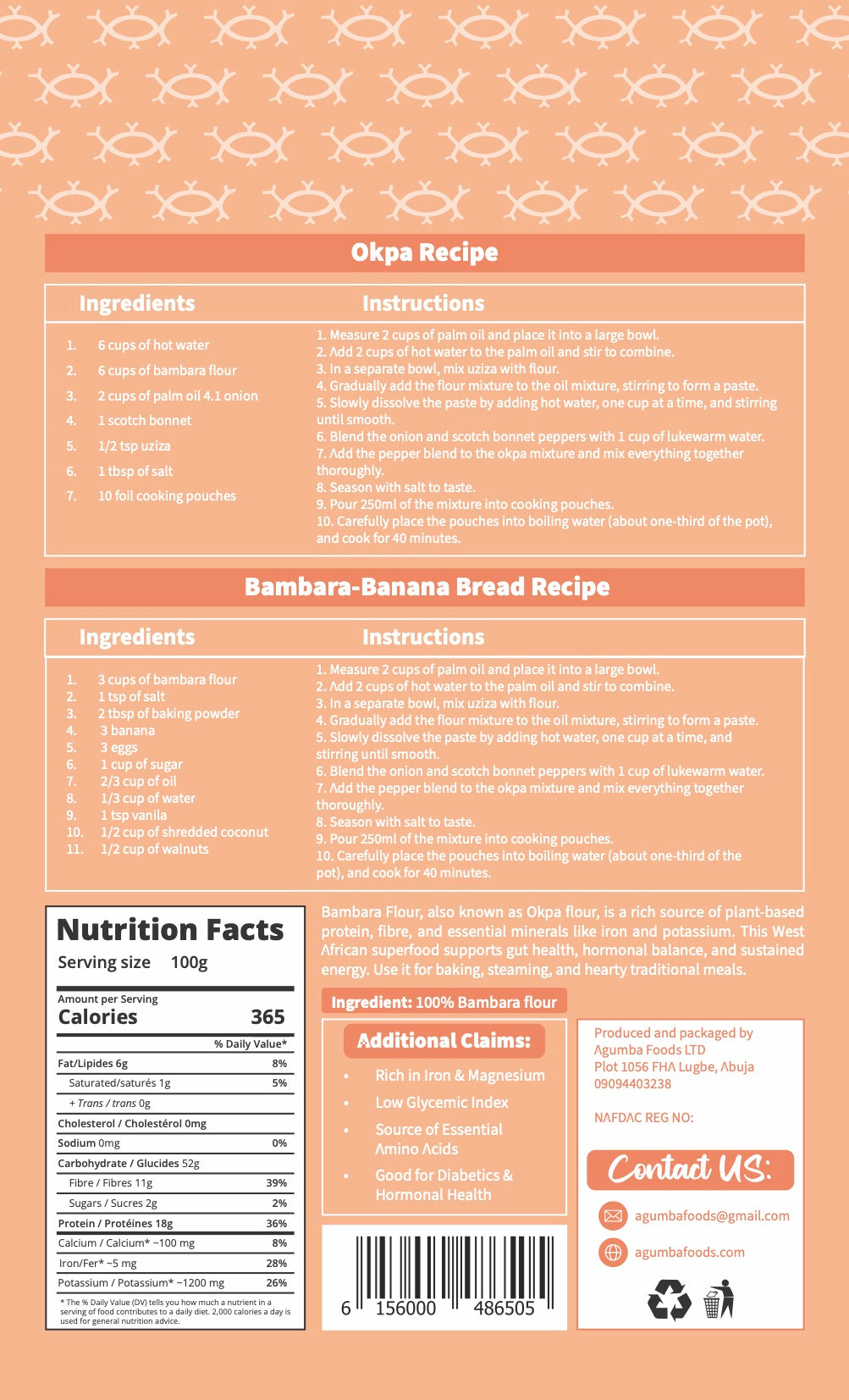 Bambara Nut Flour (New packaging coming soon!)